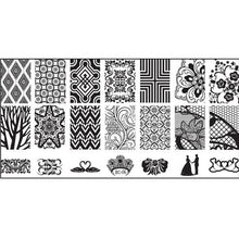 Load image into Gallery viewer, 30 Styles DIY Nail Art Plates Flower Lace Nail Stencil Manicure Template Stamping Plate